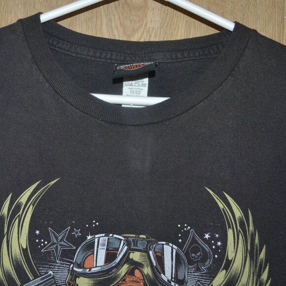 Harley Davidson Great Falls Montana Skull Graphic Tee T-shirt - Picture 6 of 9